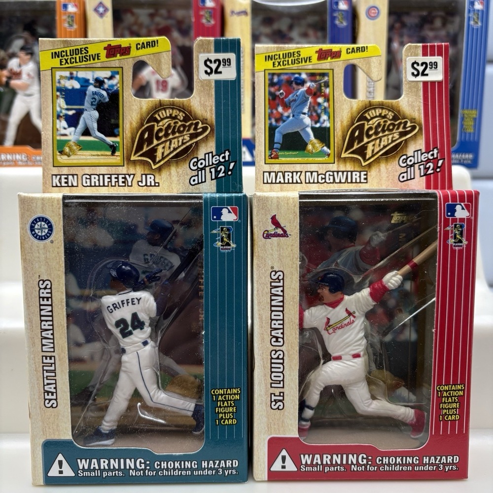 1999 Topps Action Flats Baseball Complete Set 12 Orig Box Jeter Bonds‎ Griffey - Picture 8 of 16